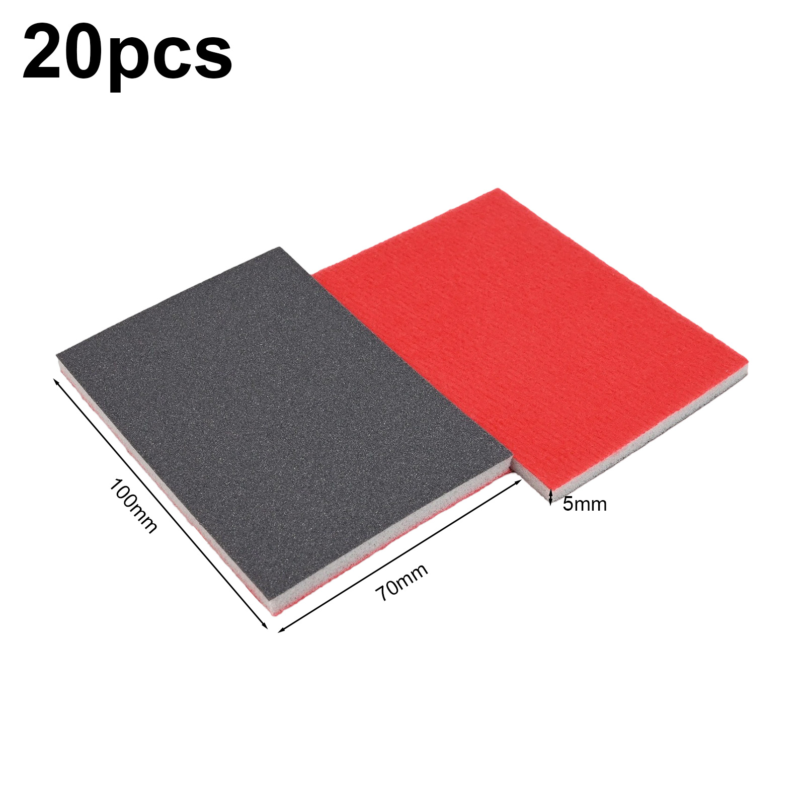 20 Pcs Grit Sanding Sponge Pad Set 180, 320, 400, 600, 800, 1200, 2000, 2500 Grit Flexible Sanding Pad For Polishing Tool