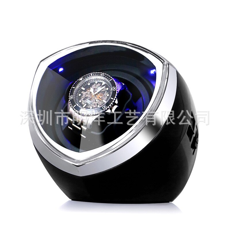 Automatic Watch Winder Box For Mechanical Watches Brand Single Watch Rotator Box Luxury Transparent Case Clock Winder