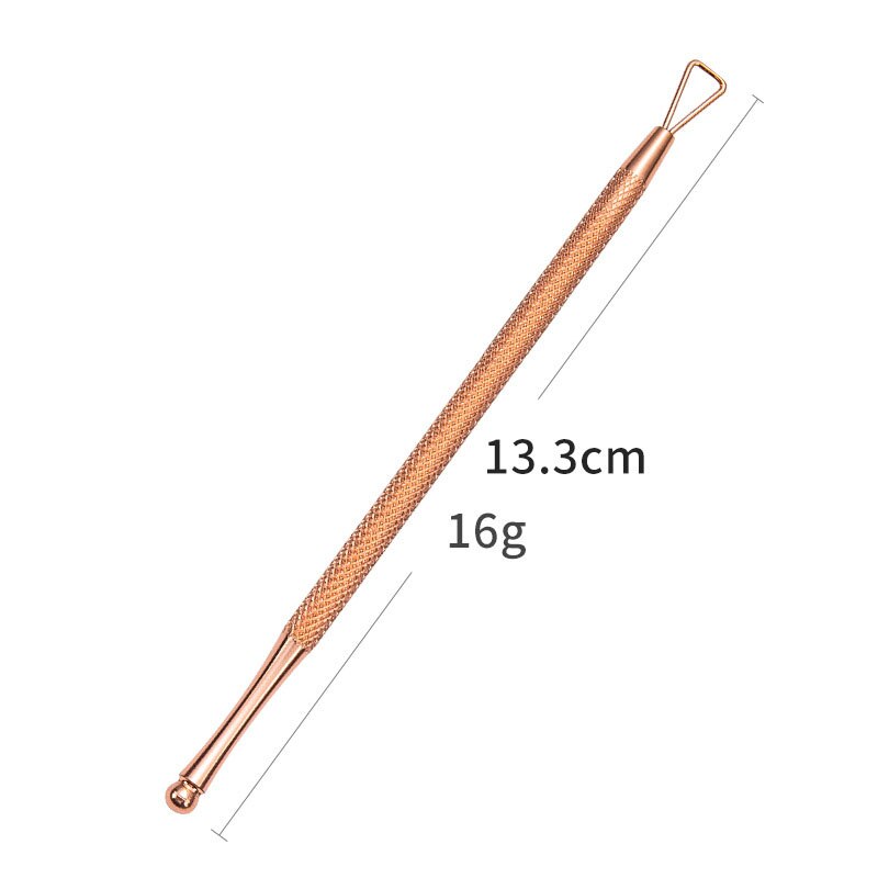 UV Gel Nail Polish Remover Stainless Steel Dead Skin Cuticle Pusher Cleaner Nail Polish Remover Nail Art Manicure Tools: gold - Type A