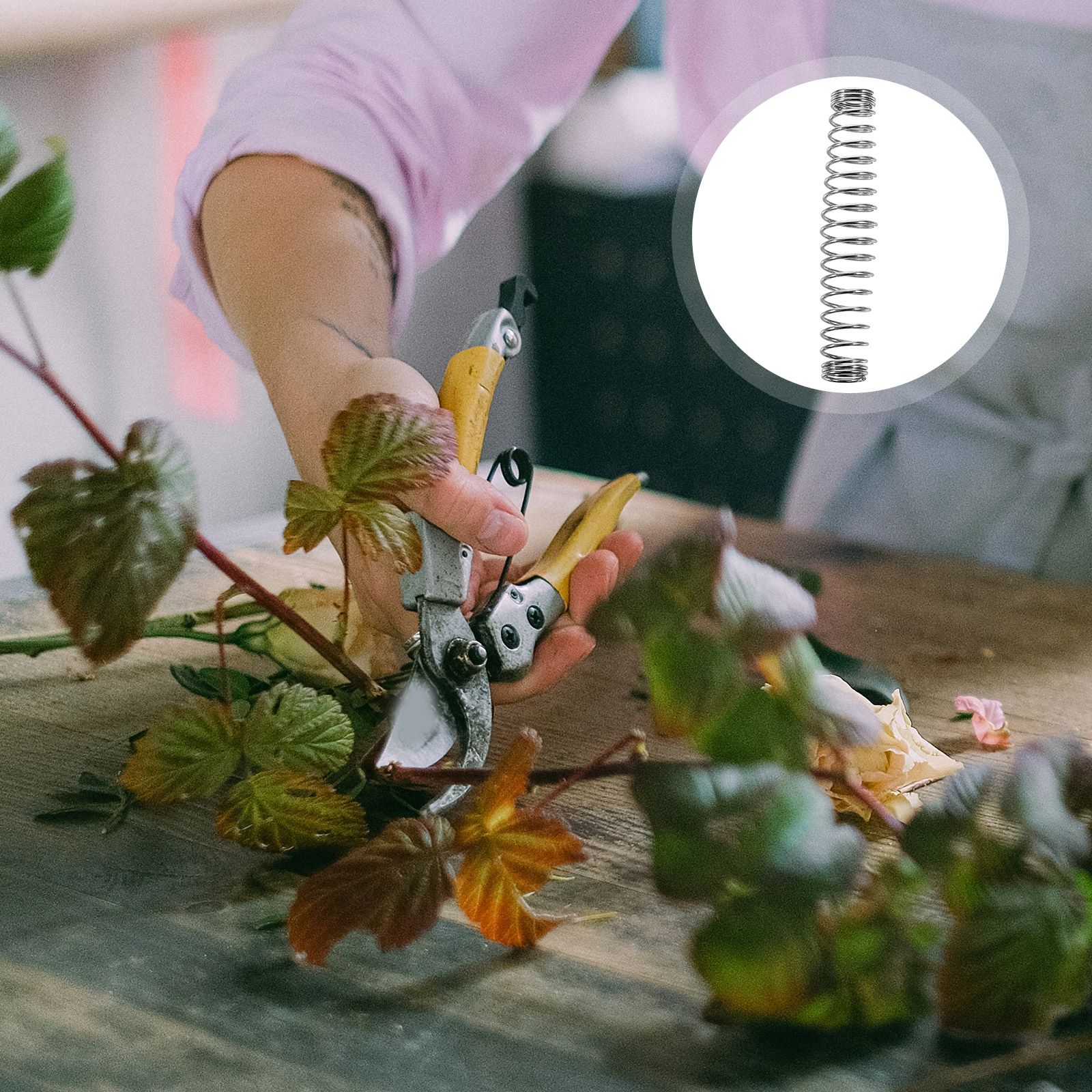 Resorte de repuesto para podadora, tijeras de jardín, piezas de poda, resortes para podadoras manuales, 3 uds.: Default Title