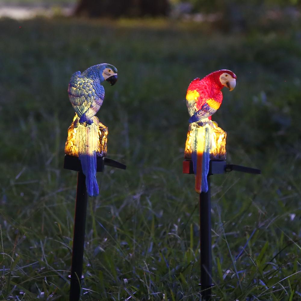 LED lampe solaire Cactus perroquet hibou lumière capteur contrôle pic lumière pour jardin chemin rue cour éclairage étanche