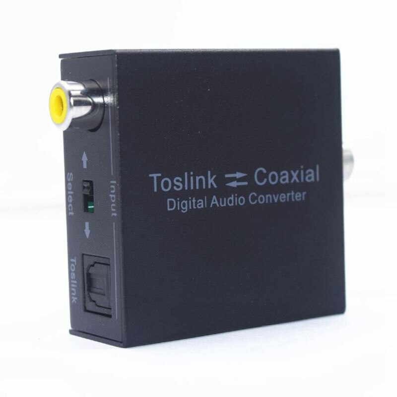 Optical to Coax, Optical SPDIF Toslink to Coaxial and Coaxial to Optical SPDIF Toslink Bi-Directional Swtich Digital o Conve
