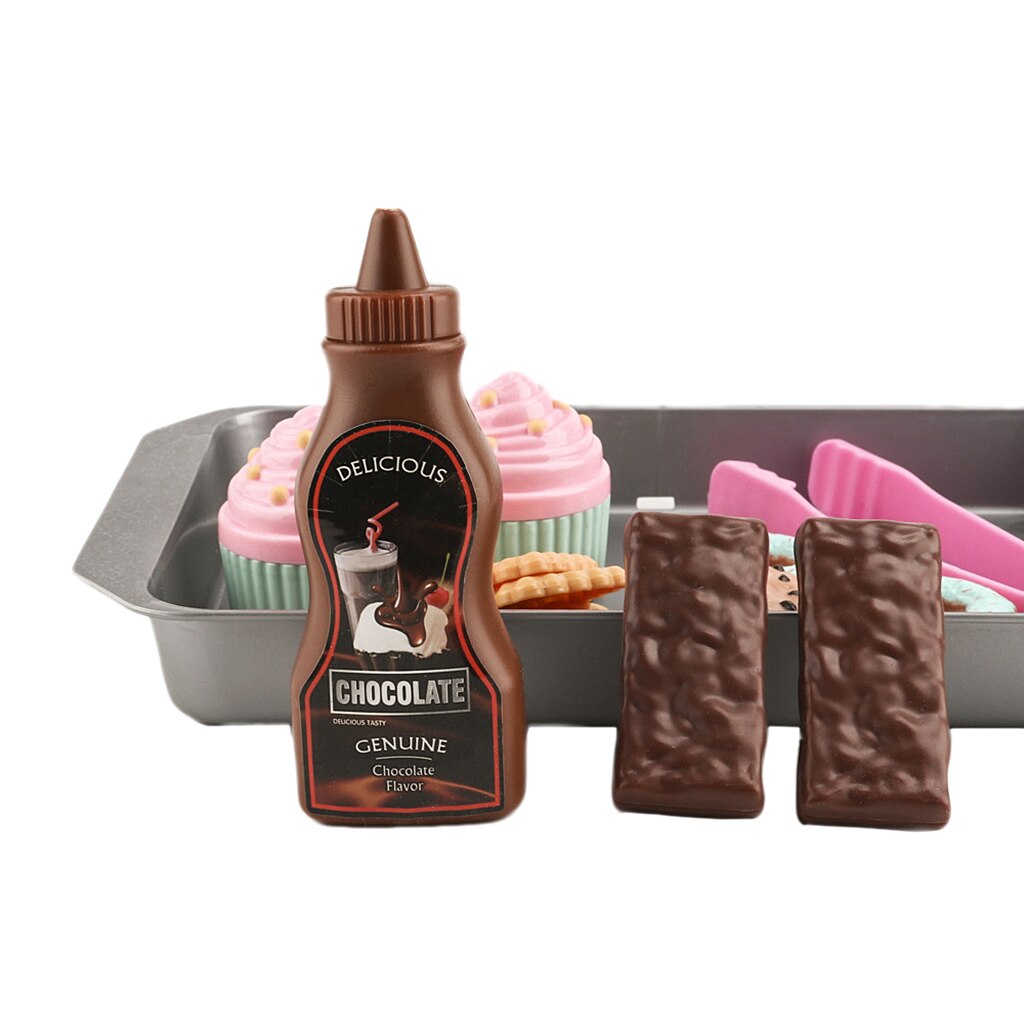 16 sztuk z tworzywa sztucznego pliki cookie desery zestaw dla dziewczynek spotkanie przy herbacie udawaj, że bawisz się