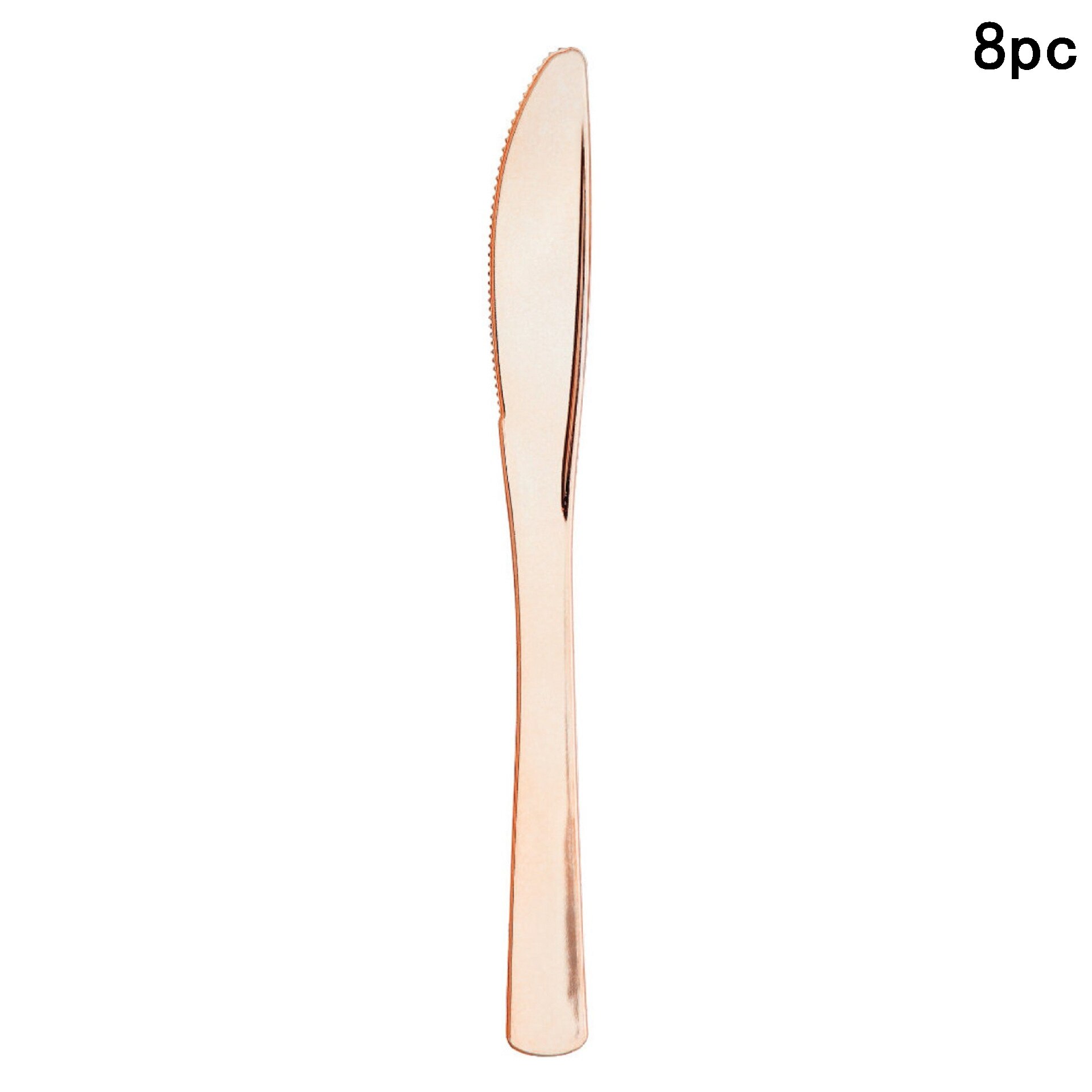 Rose Gold Gelukkige Verjaardag Banner Roze Gelukkige Verjaardag Slingers Vrouwen 16 18 21th Gelukkige Verjaardag Party Decor Kids Meisje 1st roze: 8pcs knives