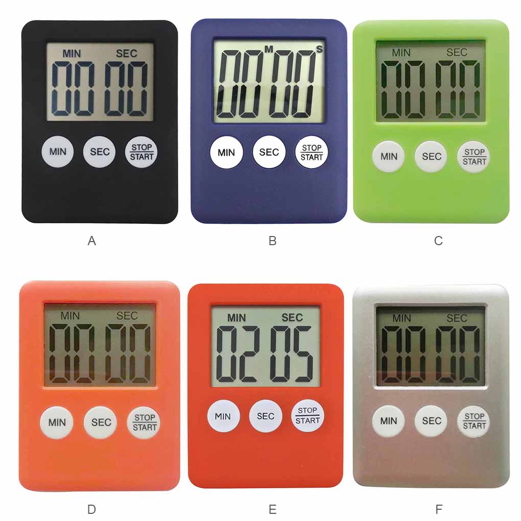 Kitchen Timer Super Thin LCD Digital Screen Cooking Count-Down Up Magnetic Clock Alarm Bar Accessories Sleeping Sport Work Tool