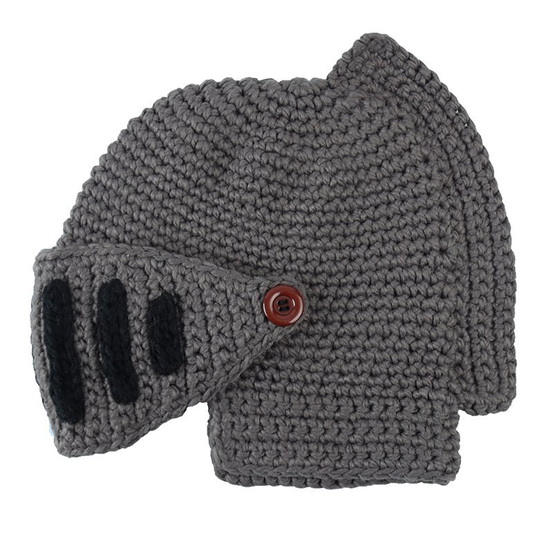 Novità cappello romano berretto invernale cappelli per uomo maschera calda casco da cavaliere berretto lavorato a maglia cappello da gladiatore fatto a mano cappello di alta qualità: H