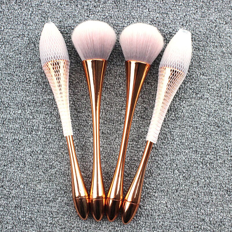 Make-up tools roségouden slanke taille make-up kwastenset losse kwastenset zijden mesh set goed