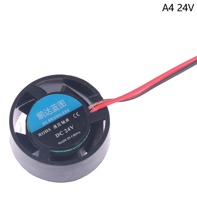 Wysokiej jakości zeszyt mikro wentylator chłodzący 25.5x10mm DC 5V/ 9V 12V 24V okrągły mini robić lampa doprowadziło grzejnik komputerowy nowy: BIAŁY
