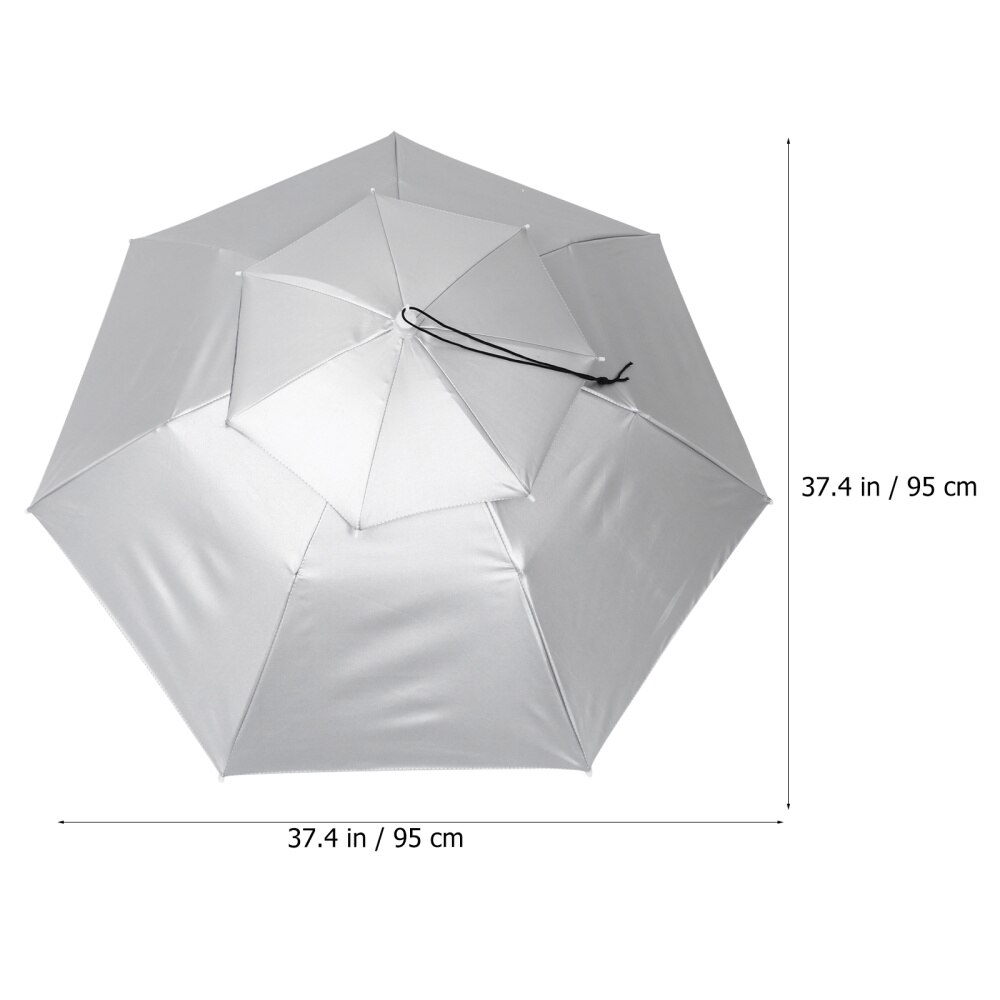 Parapluie d'extérieur mains libres pour hommes, protection contre la pluie et le soleil, Double couche, pêche, parasol étanche, 95cm