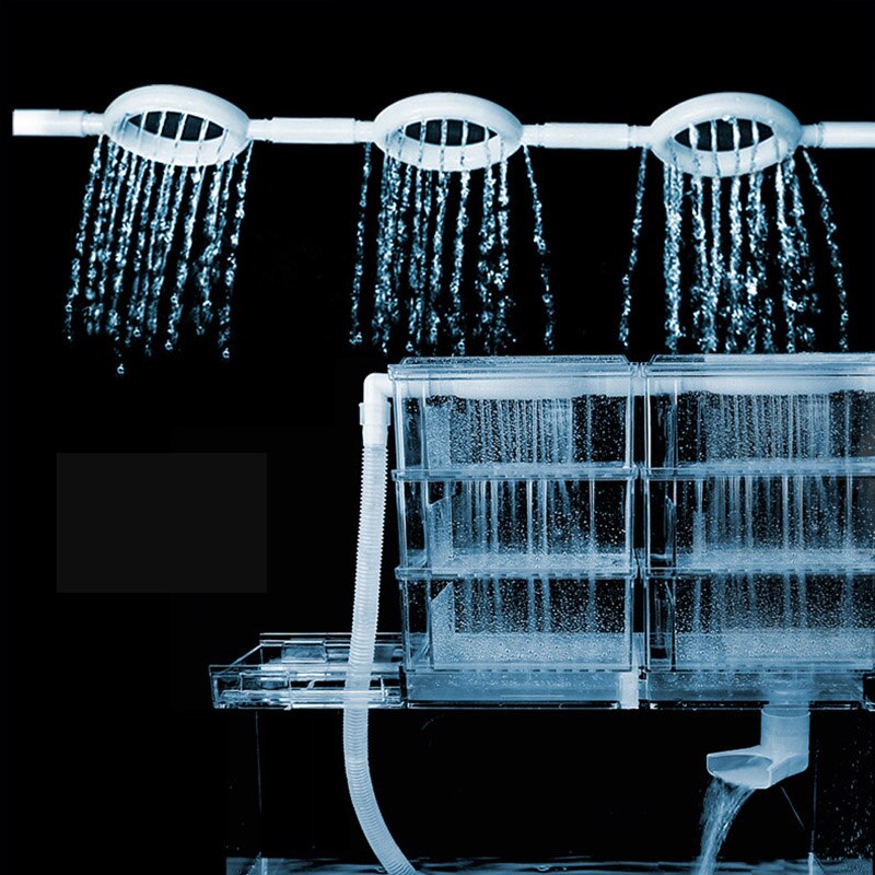 NuoNuoWell Aquarium Filter Rain Bar DIY Fish Tank Rain Pipe Water Cycle Aeration Drip Tube Ring Pipe Sprayer