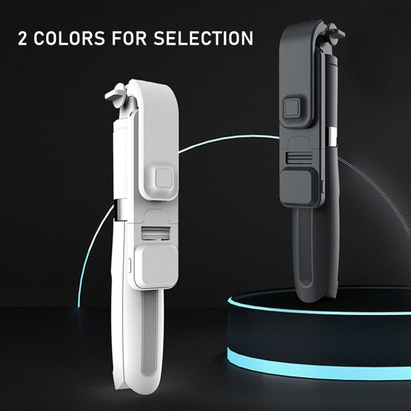 4 in 1 bluetooth-selfie-stick mit led-fülllicht, faltbarem stativ für smartphone-kamera, kabellosem, ausziehbarem monopod-selfie-stick