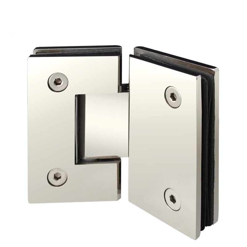304 stainless steel glass door hinge 135 degree shower room fitting bathroom clamp