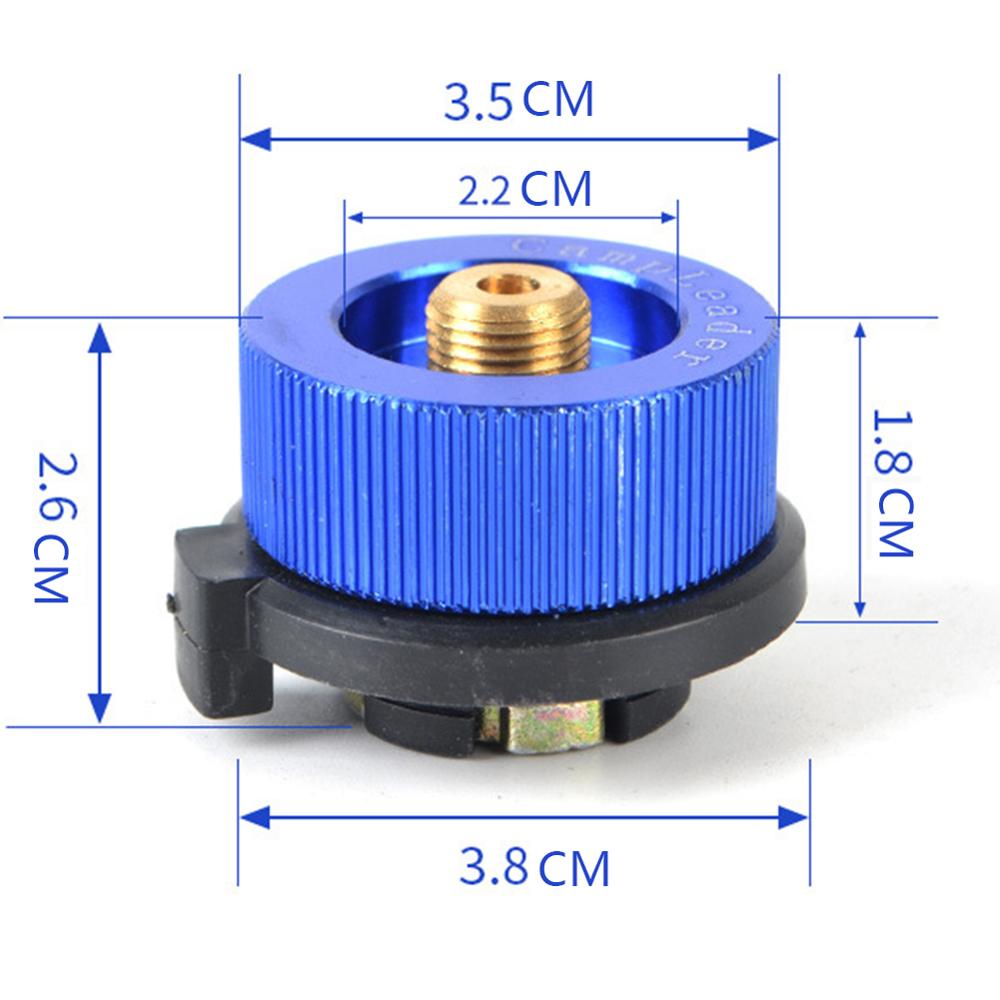 Gas Cartridge Hoofd Conversie Adapter Nozzle Fles Input Type Schroef Type Lindal Valve Output Camping Kookgerei Kachel Accessoires