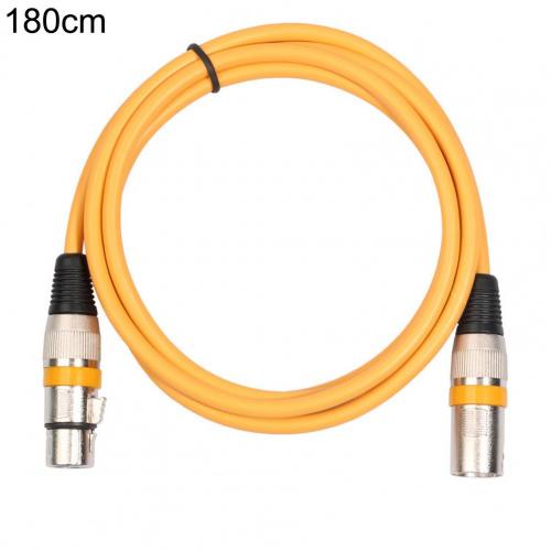 Audio- Kabel Abgeschirmte Anti-störungen 100/180cm 3Stift XLR Männlich zu Weiblich Mikrofon AUX Kabel für Rührgerät: Gelb 1.8m