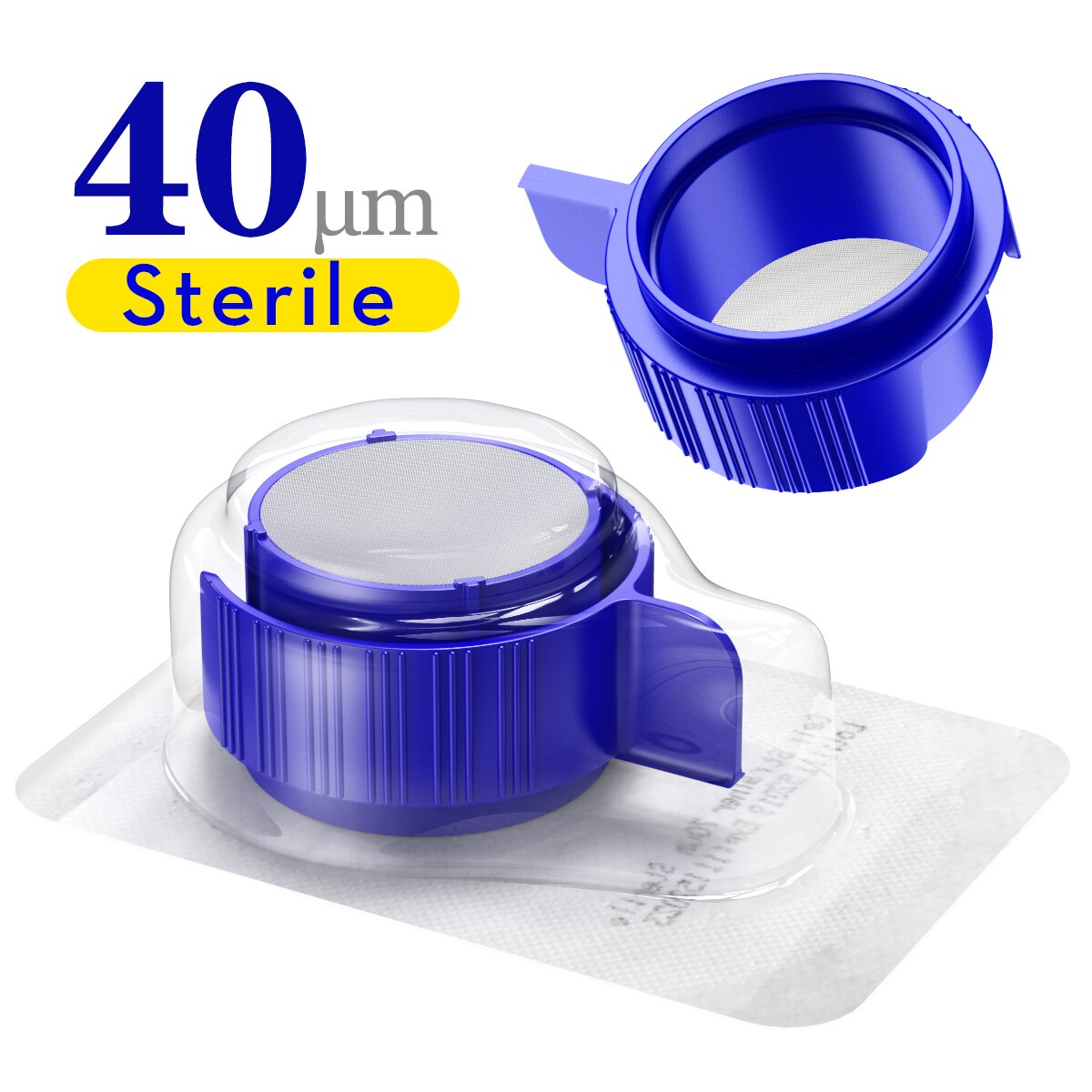 Sterile Cell Strainer, 40/70/100µm, Individually Wrapped, By Ks-Tek: 40um 1pcs