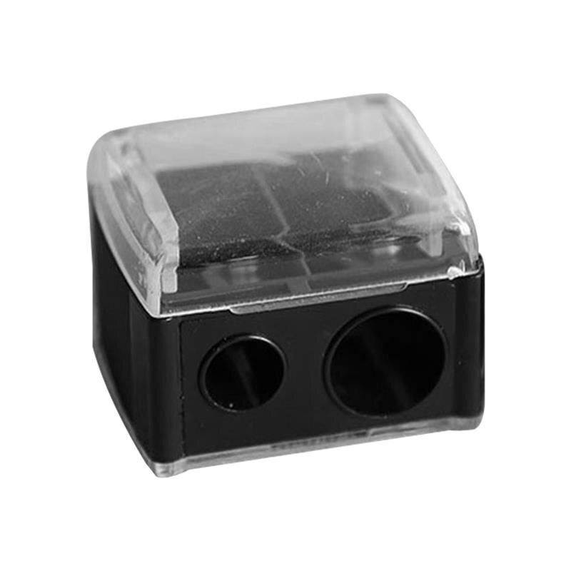 Cosmetic Pencil Sharpener Portable Eyebrow Eyeliner Sharpening Tool with 2 holes Women Cosmetic Tool