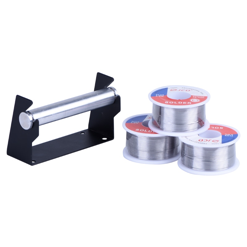 Jcd 100g sn63/pb37 soldeerdraad tin lood legering soldeerdraad met hars kern voor elektrisch solderen doe-het-zelf werk draadrek