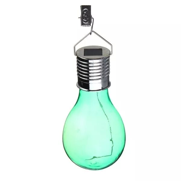 Zonne-energie Camping Opknoping lampen Outdoor Waterdichte LED Zonne-verlichting Lamp voor Tuin Yard Decoratie: Groen
