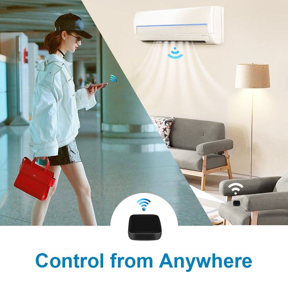 Zemismart – télécommande WiFi IR, contrôle de climatisation, ventilateur, pont TV, Google Home, Alexa Echo, universel, AC Smart Life
