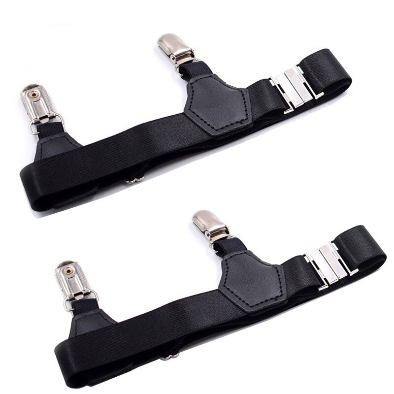 2pcs Black Sock Garters Women Girls Japanese Style JK Uniform Dress Adjustable Elastic Thigh High Sock Suspenders Holders Belt