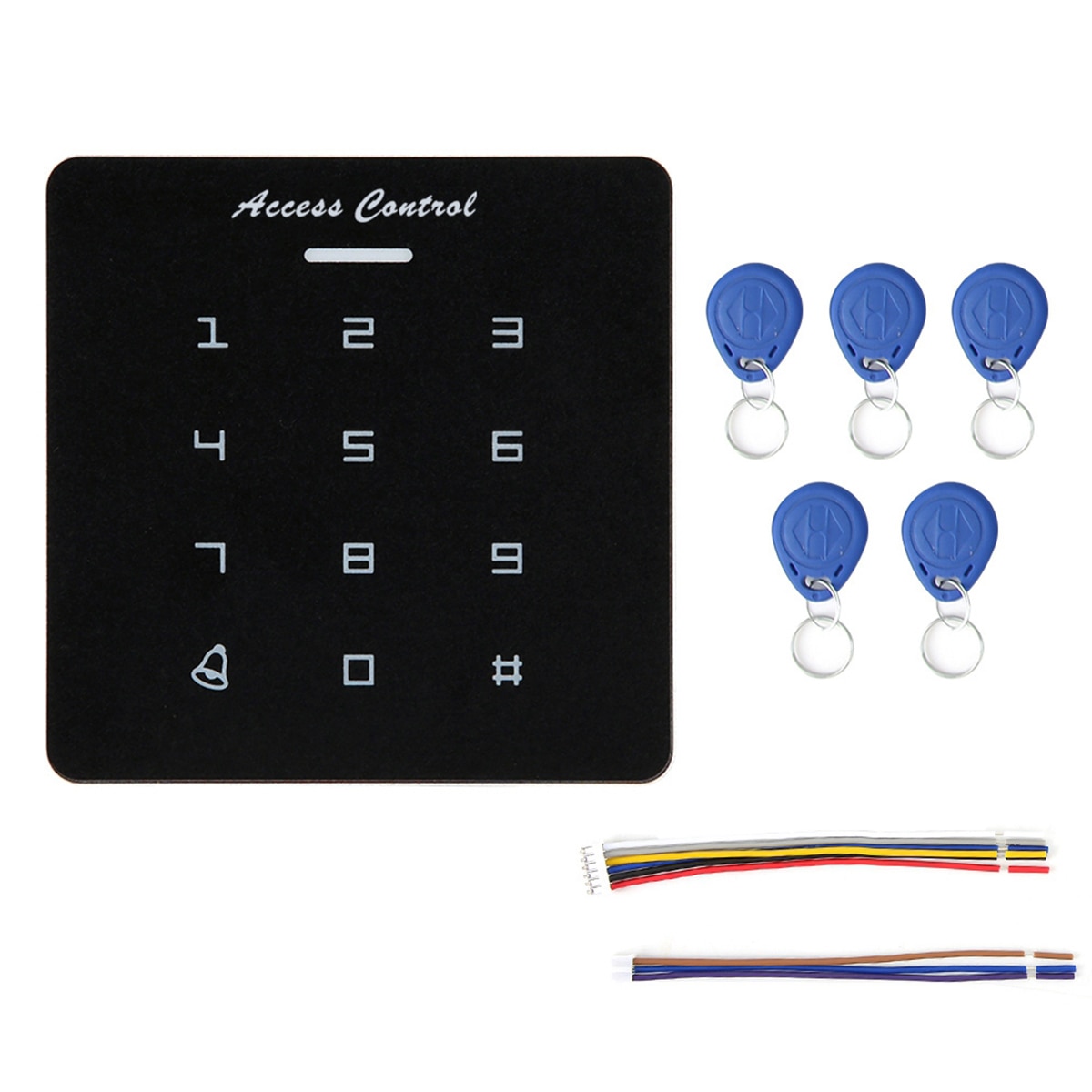 Password RFID Card Reader Door Access Control Unit Anti-Interference Contactless Controller Keypad System With 5 ID Card​​