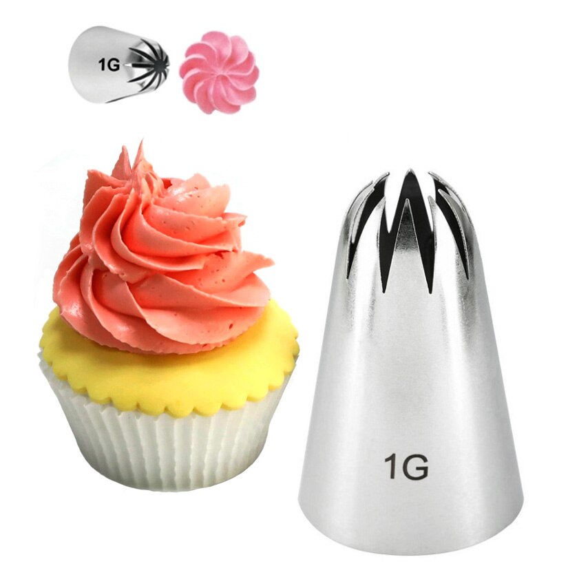 1G Groter Formaat Bloem Tips Decorating Nozzle Icing Buis Pastry Tips Fondant Cake Decorating Sugarcraft Gereedschappen Bakvormen