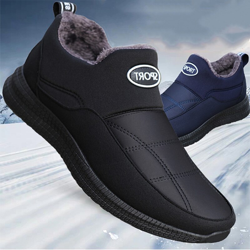 Cresfimix Mannen Casual Korte Winter Warme Schoenen Mannelijke Mode Marineblauw Comfort Zomer Bont Schoenen Botas Hombre C6387