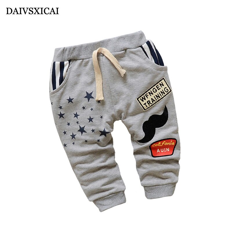 Daivsxicai Casual Katoenen Broek Jongen Mode Leuke Babykleding Broek Match Kinderen Broek Jongens 7-24 Maand