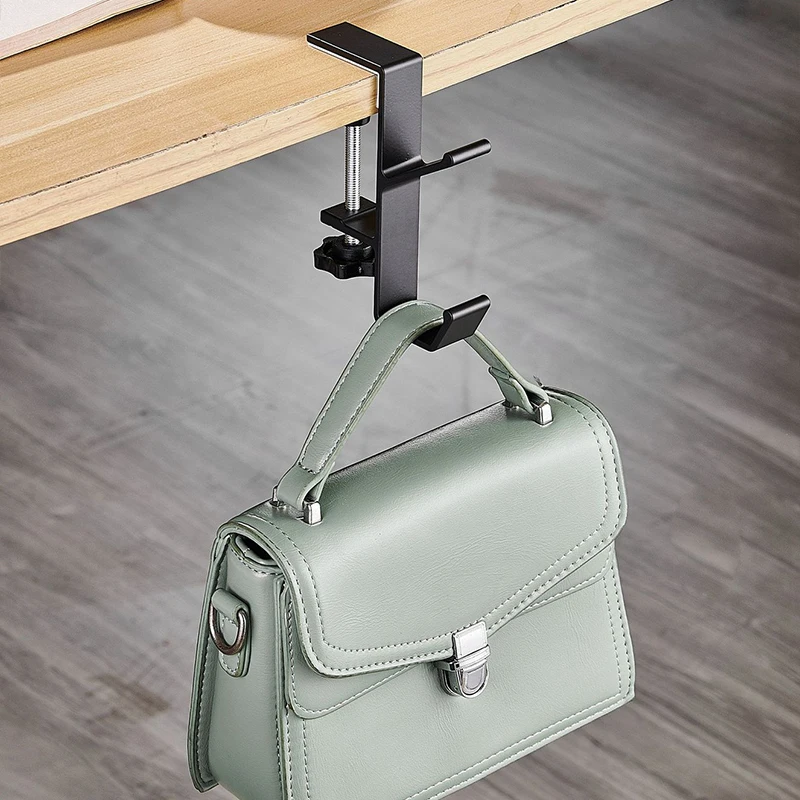 portatile tavolo bordo gancio alunno scrivania lato sospeso Borsa portaborse da ufficio rimovibili cremagliera ganci da tavolo Organizer da scrivania per ufficio