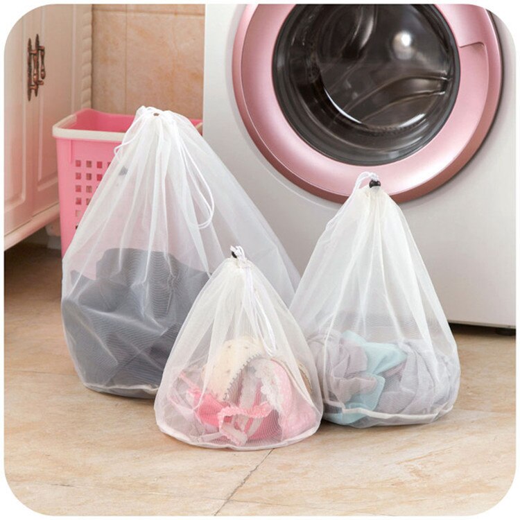 Stor størrelse beskyttende tøjpose vaskemaskine bruge en tøjpose fin mesh bh qing xi dai undertøj hætte tyk netlomme