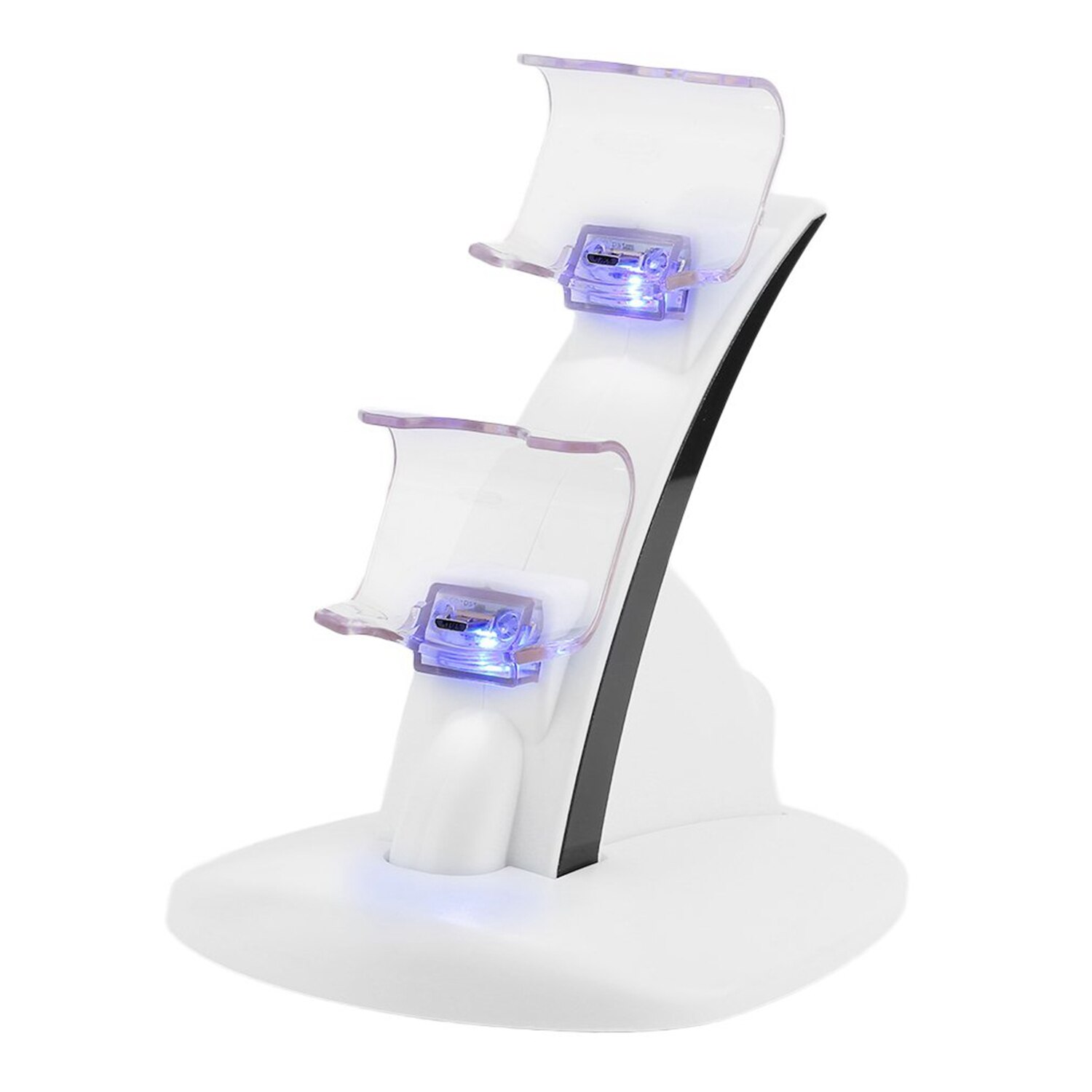 Led mikro-dobbelt controller holder oplader 2 led mikro-usb håndtag hurtig opladning dockstation stand oplader til  ps4 controllere
