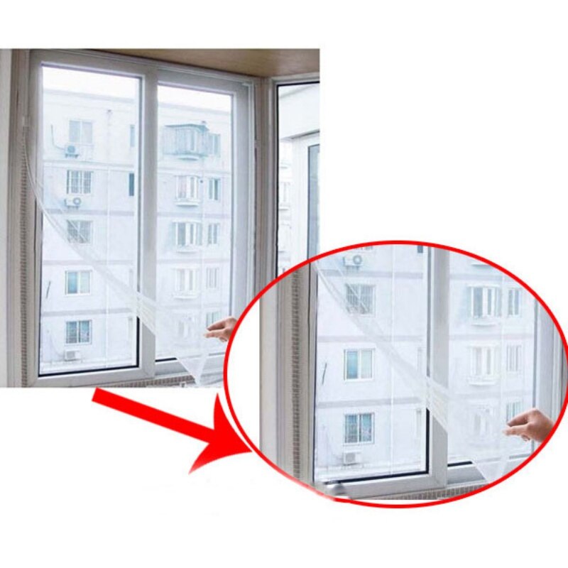 Moustiquaire à bande ajustable pour rideaux de porte, protection contre les insectes pour fenêtre d'été