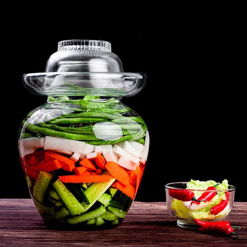 2.5kg syltetøjsglas kimchi krukker japansk koreansk syltet beholder kinesiske traditionelle grøntsager gæringstank