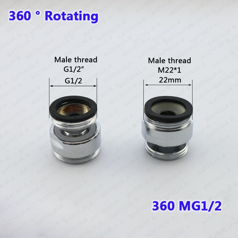 Adaptateur de robinet pivotant en laiton mâle M24 | 360 degrés adaptateur de robinet réglable, adaptateur de robinet de cuisine, taille adaptateur pivotant: 360MG12