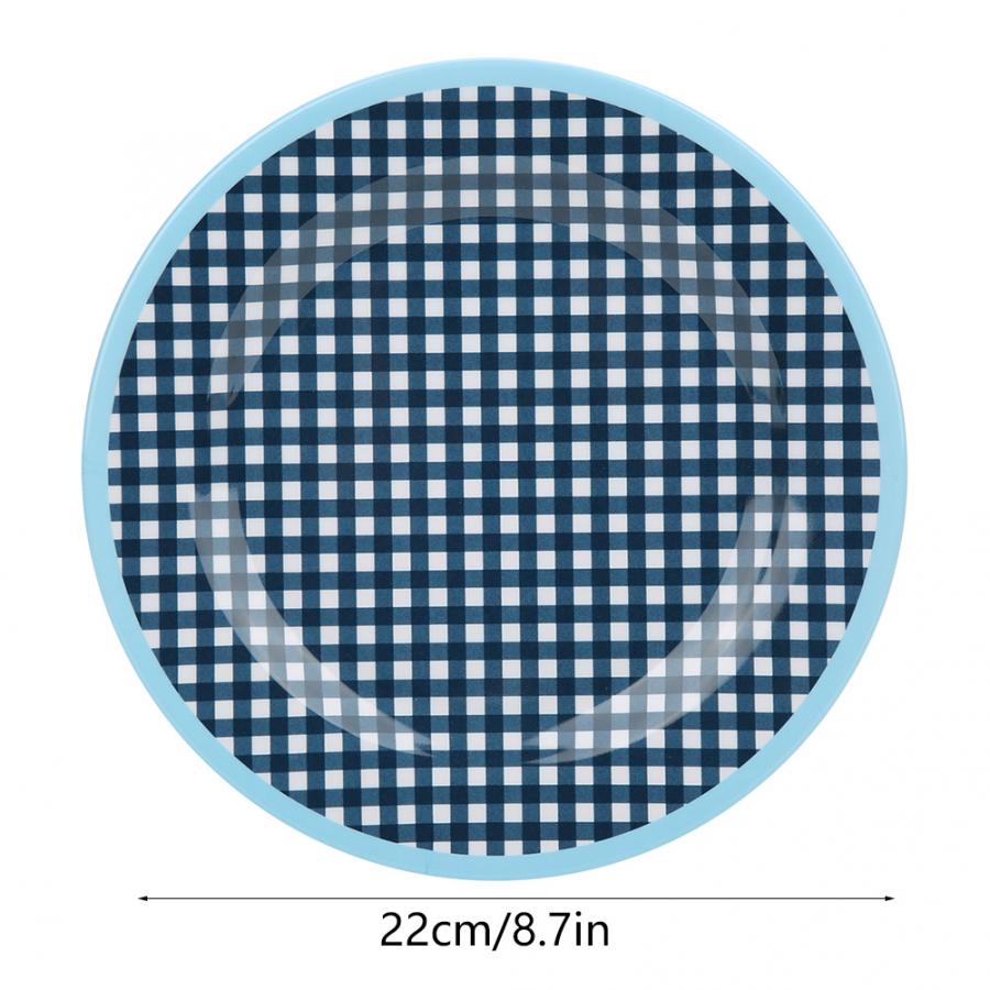 Assiette belle forme ronde | Assiette de 22mm de diamètre, belle assiette de forme ronde, accueil Restaurant hôtel cuisine dîner vaisselle de cuisine