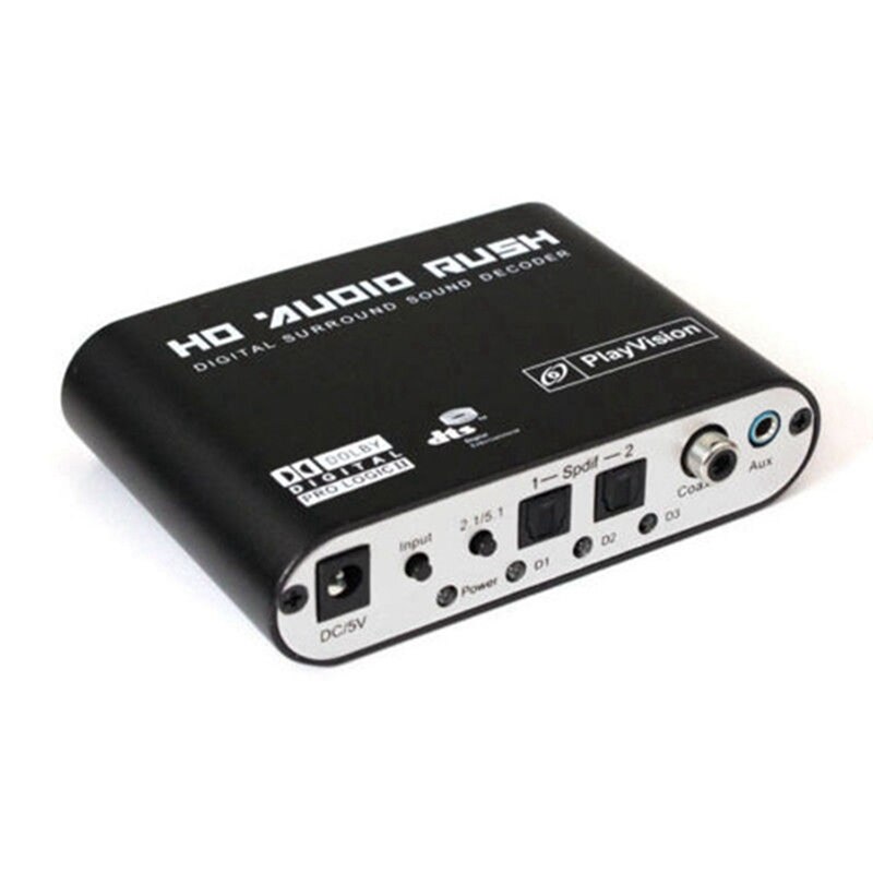 1 Set Bluetooth Zender Ontvanger Muziek Audio & 1 Set Digitaal Naar Analoog 5.1 Kanaals Stereo Audio Converter-Eu plug