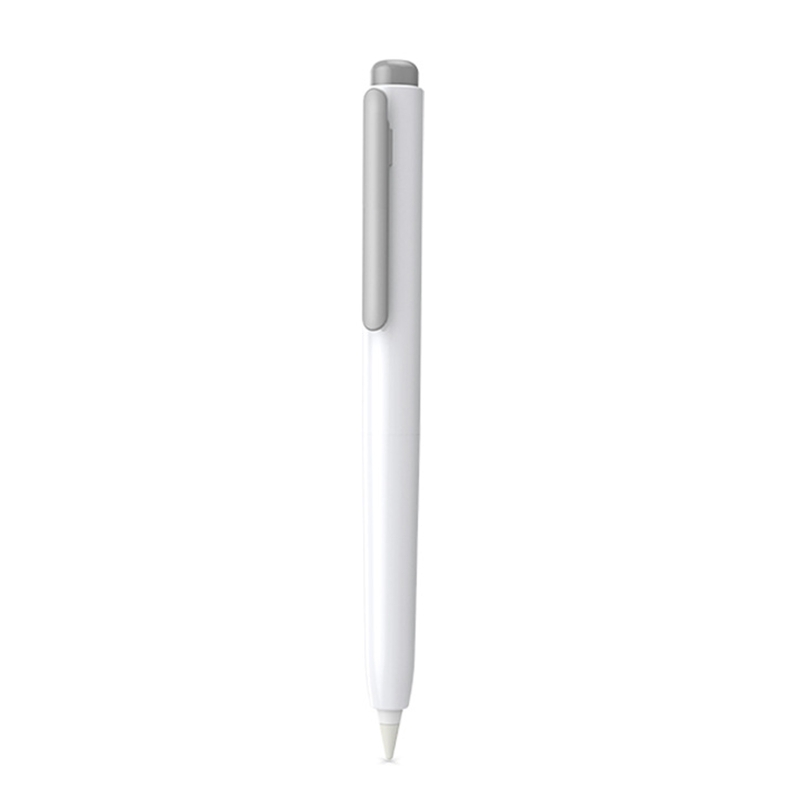 Anti-Scratch Pencil Cover Case Skin For apple Pencil 1st Gen Touch Screen Pen Tab Multi Colors Sleeve Retractable Tip: Light gray