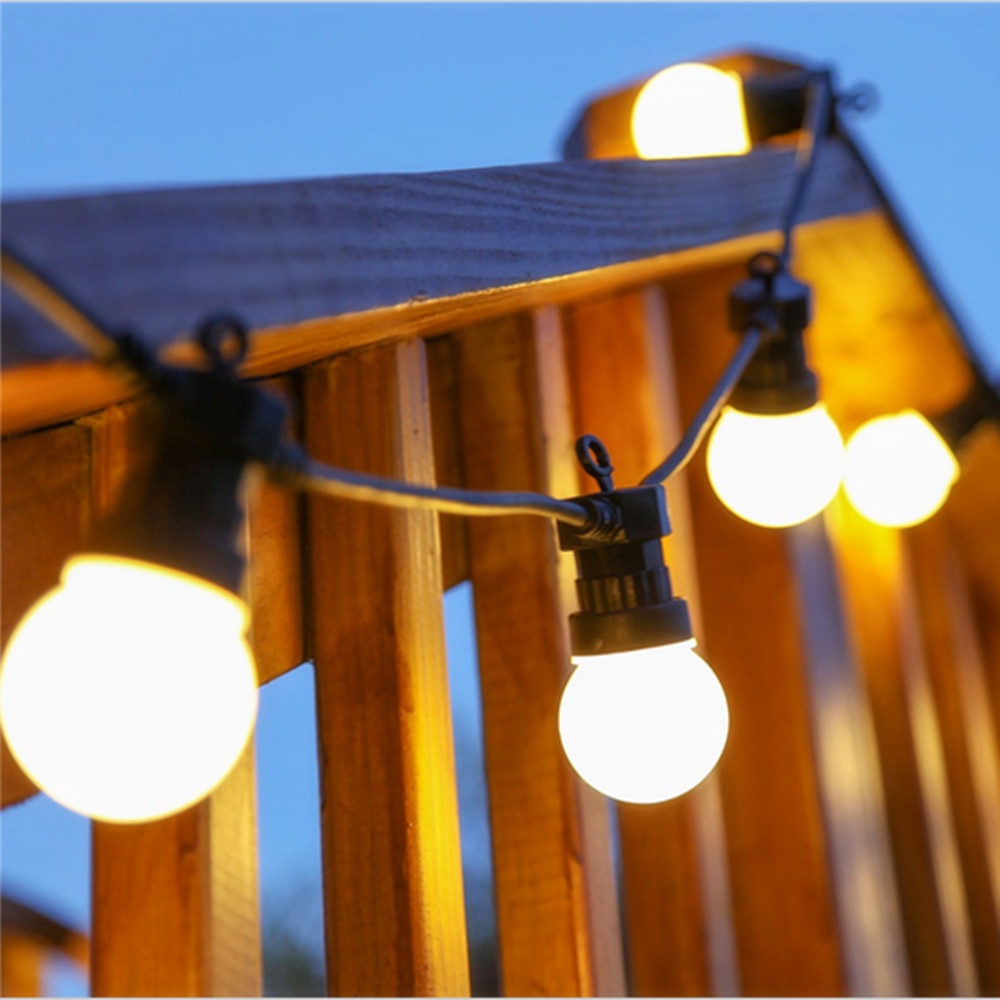 ! utendørs  ip65 hage/terrasse/bryllup vintage festoon ball string lys , g50 globus string lys melkeaktig dansende string light