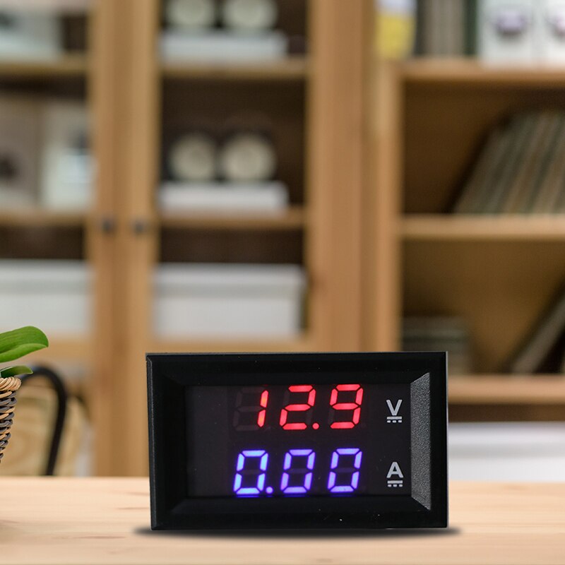 Mini Digital Voltmeter Ammeter DC 100V 10A Panel Amp Volt Voltage Current Meter Tester Dual LED Display Auto Car