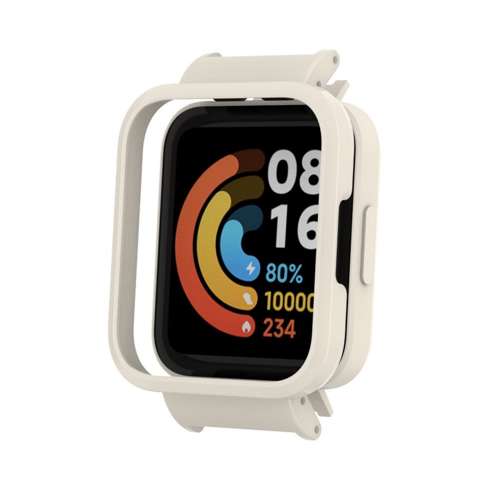 Coque de Protection d'écran en métal, antichoc et anti-rayures, pour Xiaomi Redmi Watch 2 Lite: white / Redmi watch 2 lite