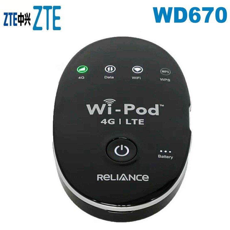 Unlocked ZTE WD670 4G LTE Pocket Wifi Mobile Hotspot Wireless Router