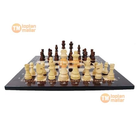 Luxury Walnut Wood Wooden Chess Set Figure and Checkers
