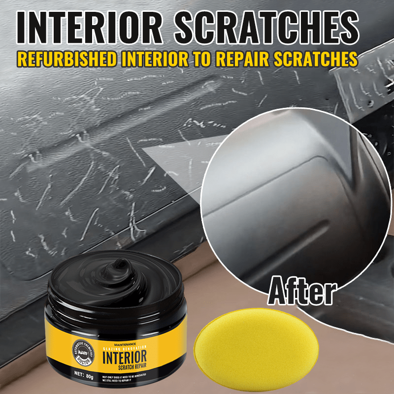KJM Automotive Interior Scratch Repair Kit - Instrumentenpaneel en plastic reparatiecrème verbetert de glans en herstelt krassen