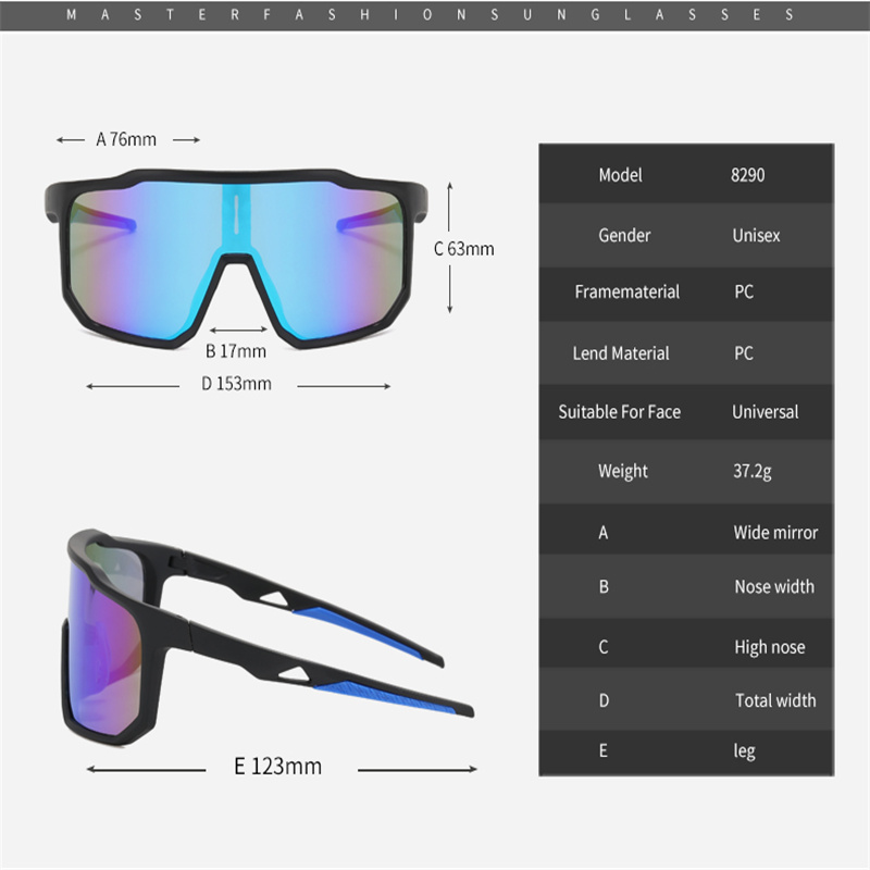 Många typer av cykelsolglasögon polariserade utomhussporter vindtäta dammtäta skyddsglasögon campingklättring fiskeglasögon cykelglasögon