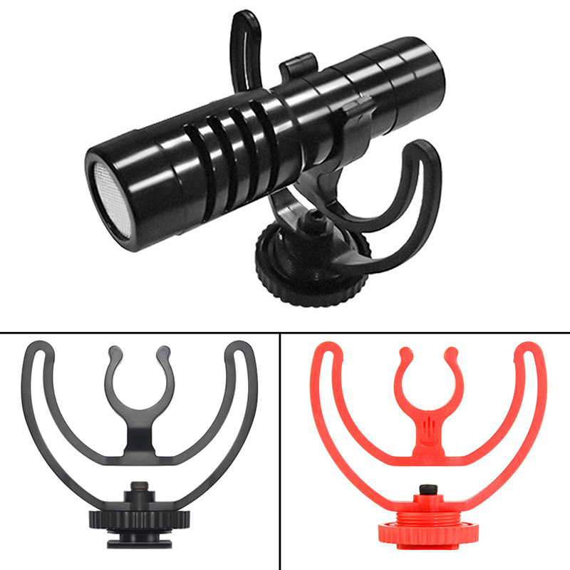 Camera Shoe Shock Mount with Rycote Lyre Bracket for Rode VideoMicro VideoMic Me Microphone