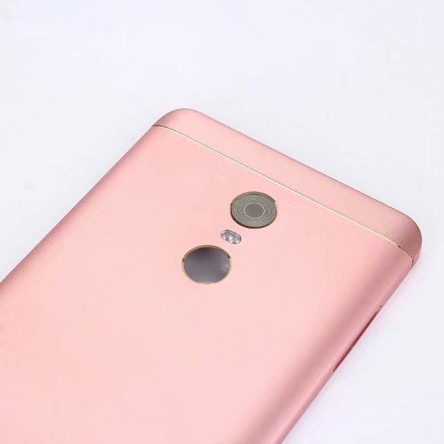 Carcasa trasera Original para Xiaomi Redmi Note 4 versión Global/Note 4X carcasa trasera metálica para batería + botones de la cámara de vidrio