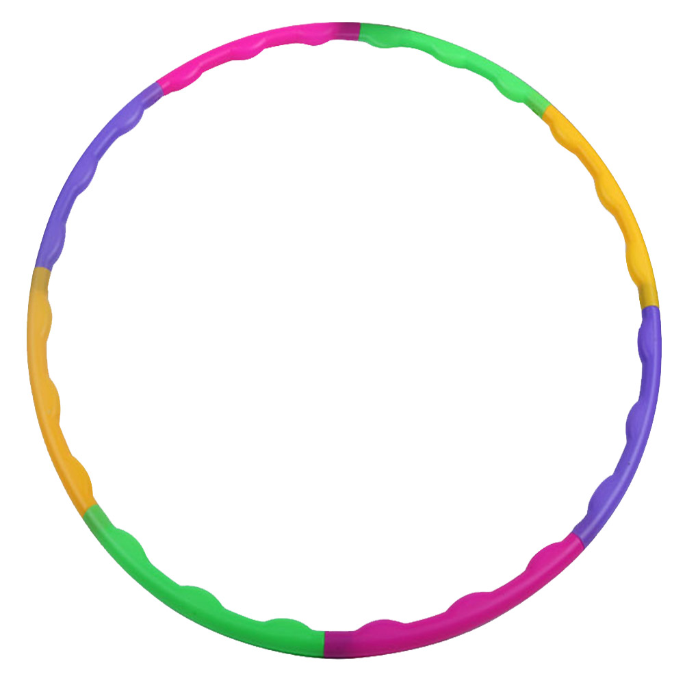 65cm Kids Waist Exercise Hoops Gymnastics Loops Weighted Yoga Fitness Equipment for Outdoor Exercise Sport Decoration