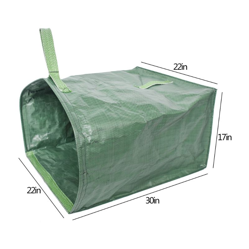Bærbare haveposer til opsamling af græsplæne affaldspose med høj kapacitet