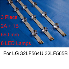3 Stuk Brand Led Backlight Strip Voor Lg 32LF565B 32LF564U Tv Reparatie Led Backlight Strips Bars Een B Type 6 Lampen Originele