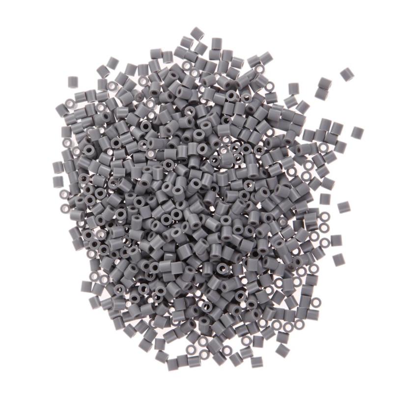 1000pcs 5mm EVA For Hama/Perler Beads Toy Kids Craft DIY Handmade Fuse Bead Multicolor Early Educational Toys for Kids: Gray